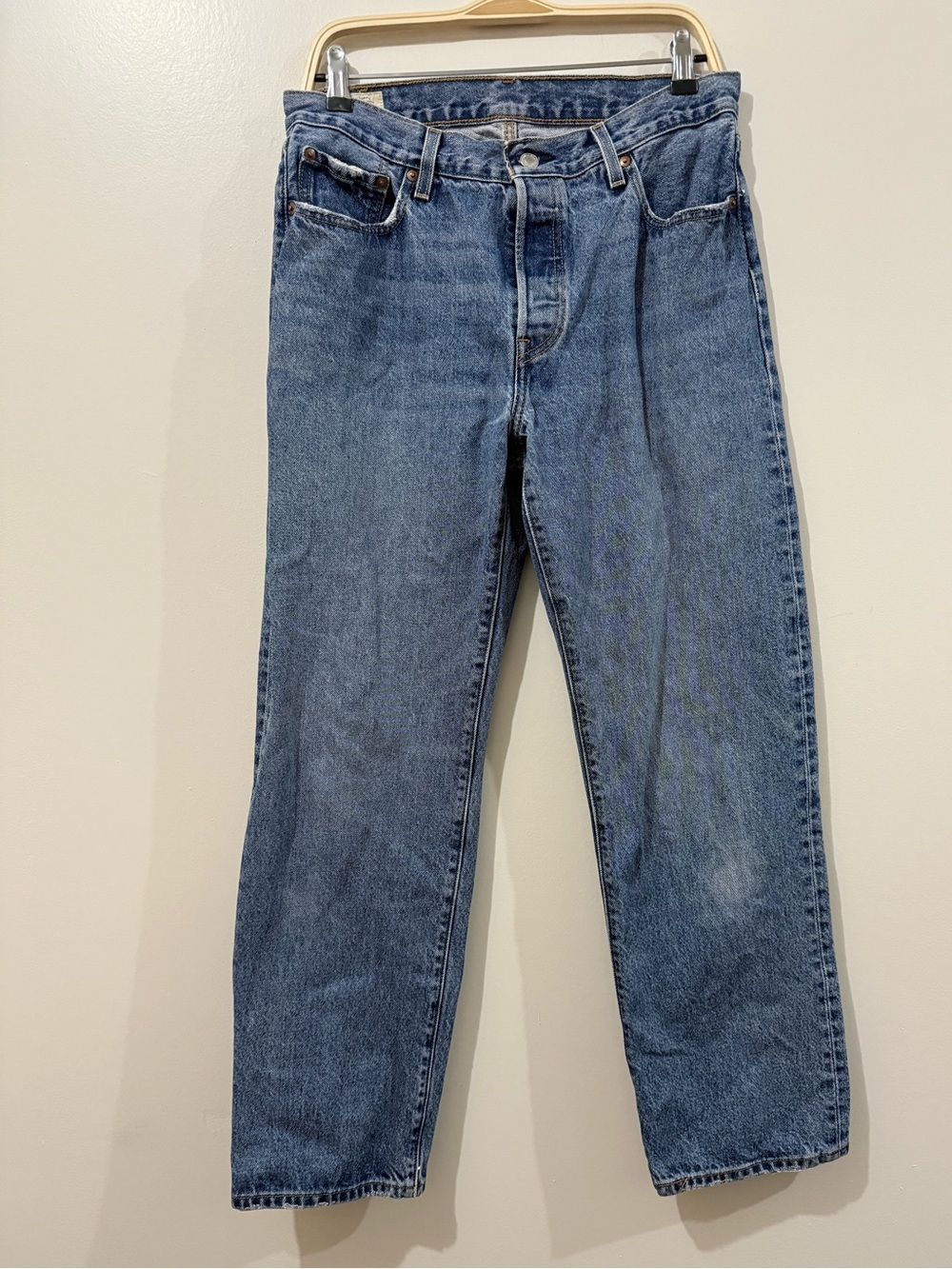 Levi’s 501 Original Fit Jeans W29 L30 Button Fly 100% Cotton Denim